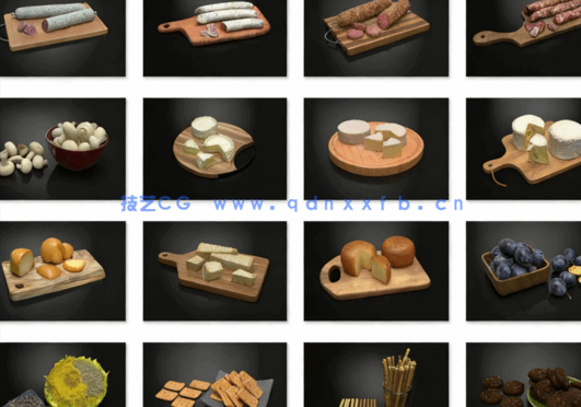 面包甜点坚果食物3D模型 Evermotion – Archmodels Vol.224(图5) 面包甜点坚果食物3D模型 Evermotion – Archmodels Vol.224(图5)