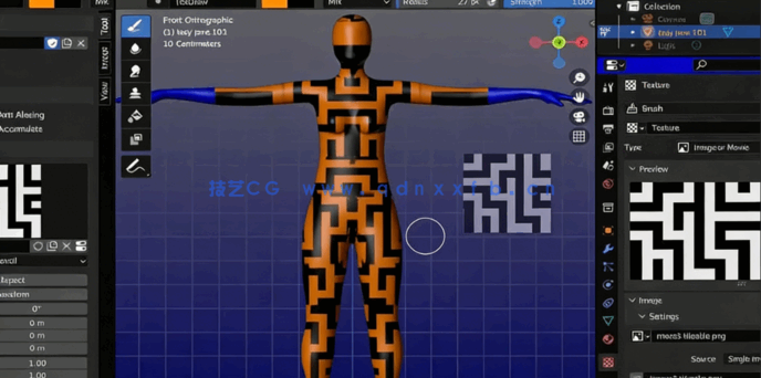 Blender 4编辑模式设置与人体建模训练视频教程(图2) Blender 4编辑模式设置与人体建模训练视频教程(图2)