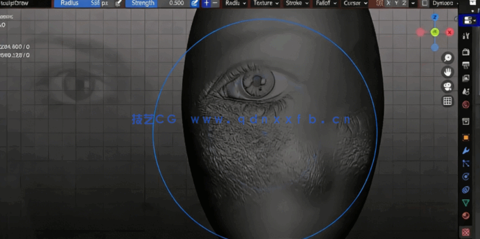Blender 4编辑模式设置与人体建模训练视频教程(图3) Blender 4编辑模式设置与人体建模训练视频教程(图3)