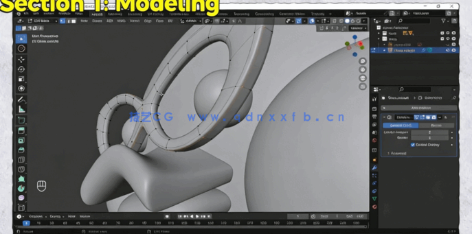 Blender 2024建模纹理粒子系统三大模块技术训练视频教程(图4) Blender 2024建模纹理粒子系统三大模块技术训练视频教程(图4)