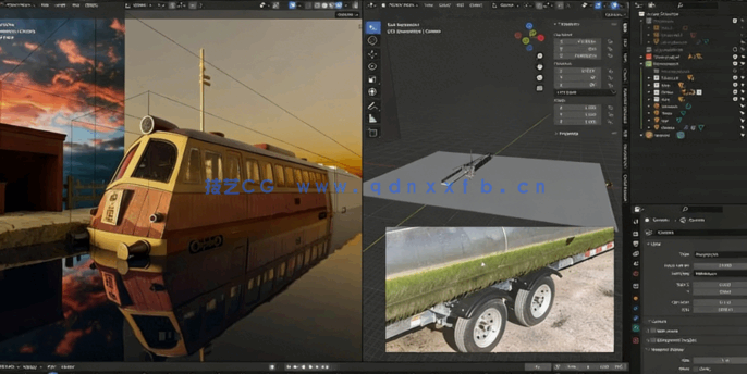 Blender影视级场景从建模贴图到动画制作全流程视频教程(图5) Blender影视级场景从建模贴图到动画制作全流程视频教程(图5)