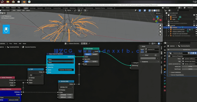 Blender触手怪兽奇幻生物制作视频教程(图4) Blender触手怪兽奇幻生物制作视频教程(图4)