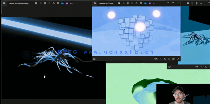 Blender触手怪兽奇幻生物制作视频教程(图6) Blender触手怪兽奇幻生物制作视频教程(图6)