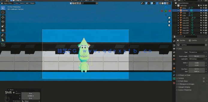 Blender皮克斯动画片《心灵奇旅》角色建模制作视频教程(图5) Blender皮克斯动画片《心灵奇旅》角色建模制作视频教程(图5)
