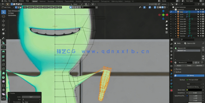 Blender皮克斯动画片《心灵奇旅》角色建模制作视频教程(图6) Blender皮克斯动画片《心灵奇旅》角色建模制作视频教程(图6)