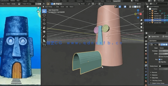 Blender 3D环境场景制作基础训练视频教程(图4) Blender 3D环境场景制作基础训练视频教程(图4)