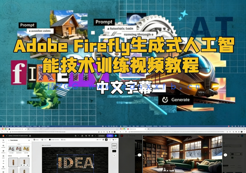 【中文字幕】Adobe Firefly生成式人工智能AI技术训练视频教程(图6) 【中文字幕】Adobe Firefly生成式人工智能AI技术训练视频教程(图6)