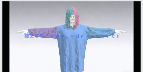 CLO 6.0 男士帽衫布料设计技能训练视频教程(图6) CLO 6.0 男士帽衫布料设计技能训练视频教程(图6)