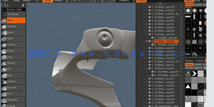 3DCoat中Retopo UVs硬表面建模技术训练视频教程(图1) 3DCoat中Retopo UVs硬表面建模技术训练视频教程(图1)