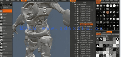 3DCoat中Retopo UVs硬表面建模技术训练视频教程(图4) 3DCoat中Retopo UVs硬表面建模技术训练视频教程(图4)