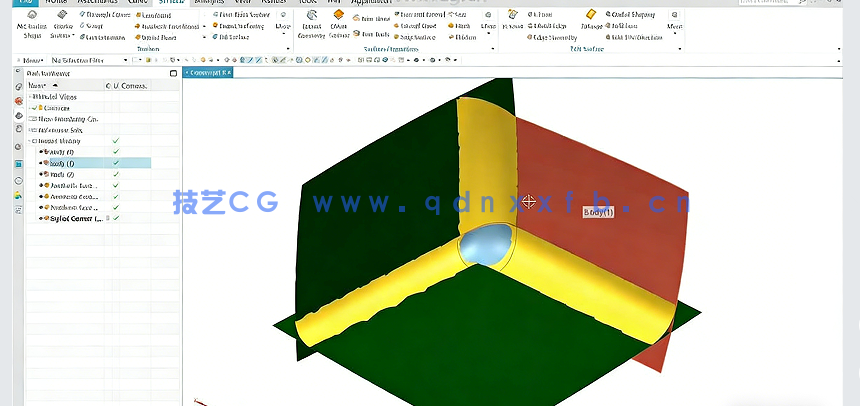 Siemens NX A类曲面设计技术训练视频教程(图4) Siemens NX A类曲面设计技术训练视频教程(图4)