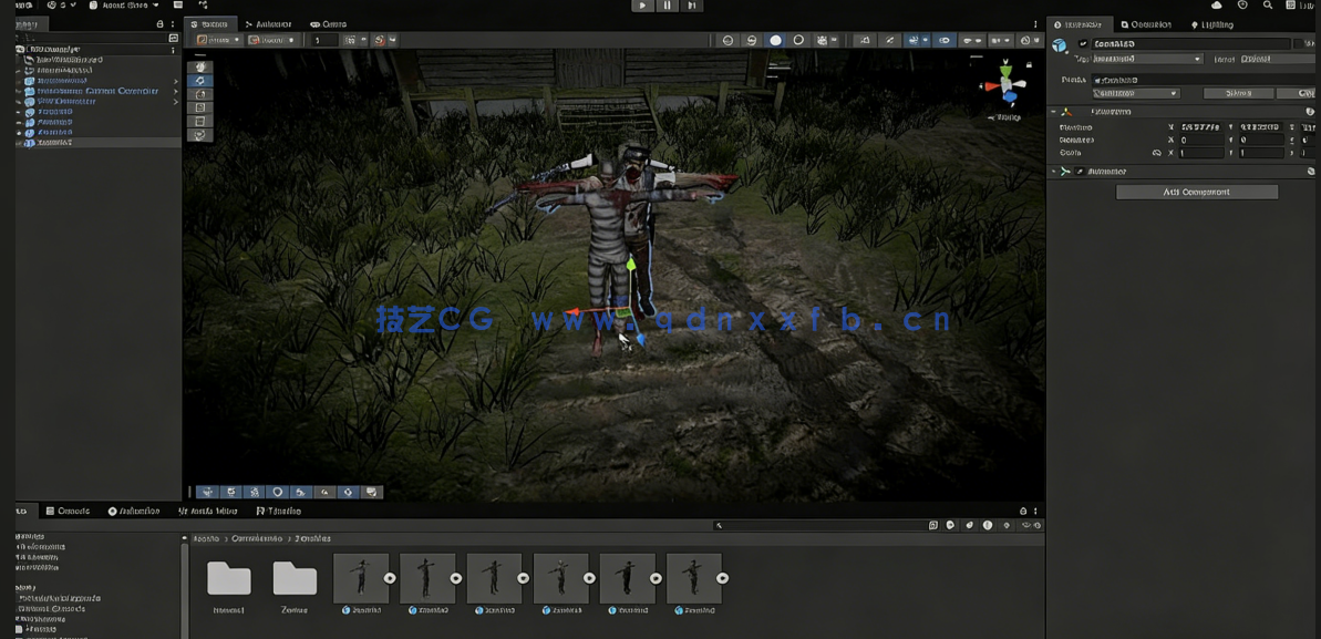 Unity第一人称僵尸生存射击游戏完整制作流程(图5) Unity第一人称僵尸生存射击游戏完整制作流程(图5)