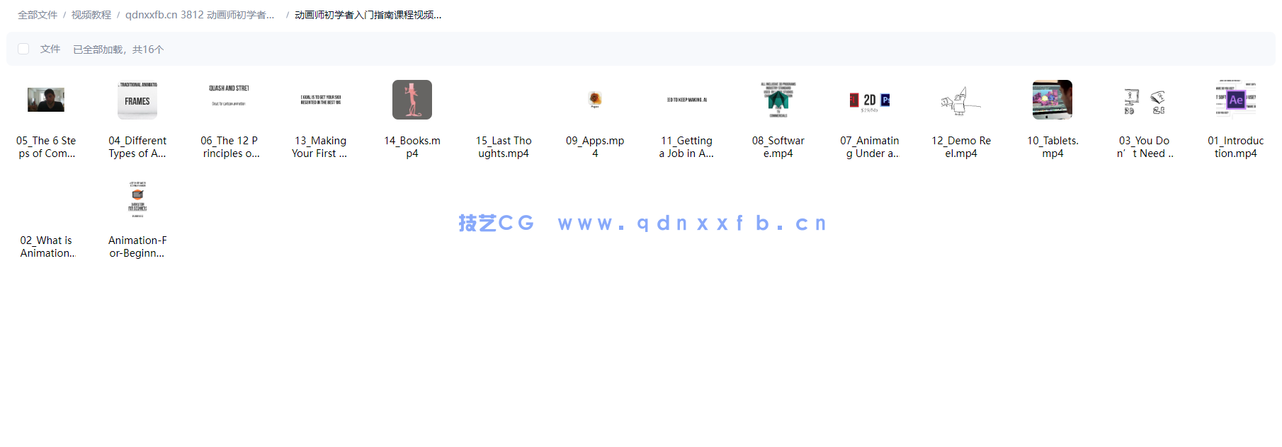 动画师初学者入门指南课程视频教程(图1) 动画师初学者入门指南课程视频教程(图1)