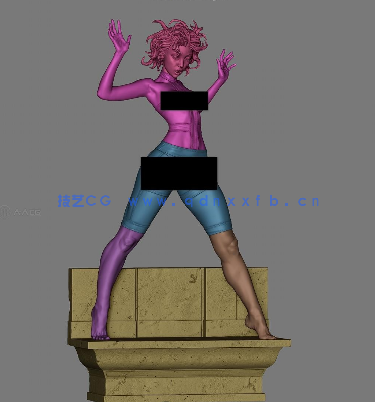莉露Leeloo《第五元素》影视角色雕刻手办3D打印模型(图1)