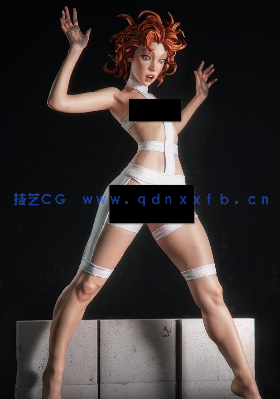 莉露Leeloo《第五元素》影视角色雕刻手办3D打印模型(图2)