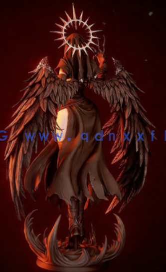 [3D打印人物] 腐化堕落修女Corrupted Nun角色雕刻手办3D打印模型(图2)