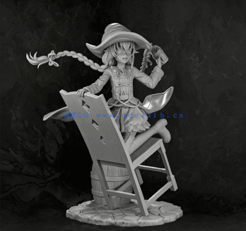 [3D打印人物] 洛琪希·米格路迪亚《无职转生》动漫角色雕刻手办3D打印模型(图5)