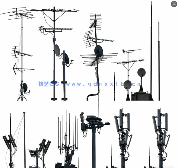 高清素材屋顶构件ROOFTOP STRUCTURES II(图1) 高清素材屋顶构件ROOFTOP STRUCTURES II(图1)