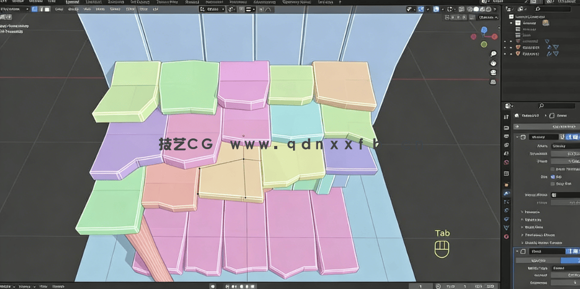 Blender微场景从建模到渲染风格化资产制作视频教程(图5) Blender微场景从建模到渲染风格化资产制作视频教程(图5)