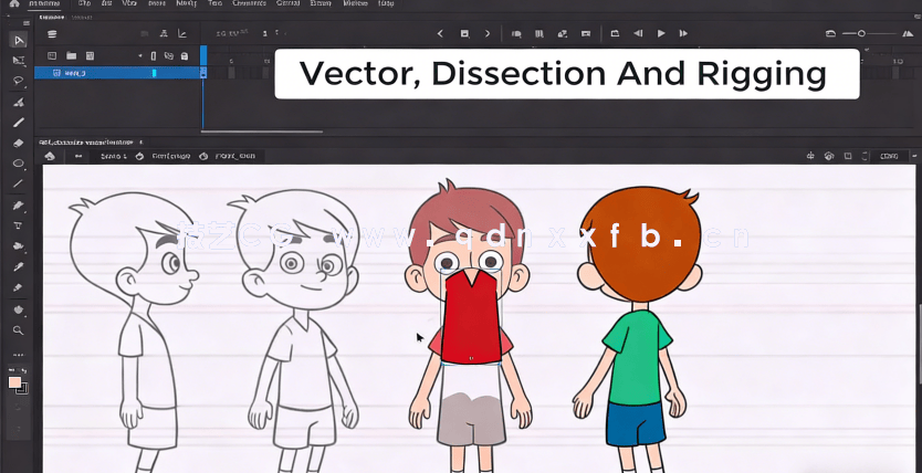 Adobe Animate从零开始制作角色动画视频教程(图4) Adobe Animate从零开始制作角色动画视频教程(图4)