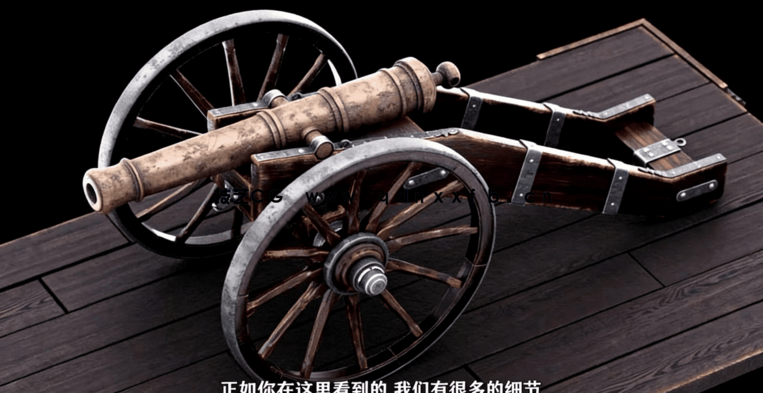 Blender古老大炮完整制作工作流程视频教程(图2) Blender古老大炮完整制作工作流程视频教程(图2)