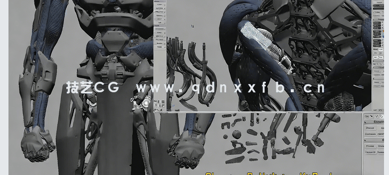MoI3D超逼真机器人设计制作流程视频教程(图5) MoI3D超逼真机器人设计制作流程视频教程(图5)