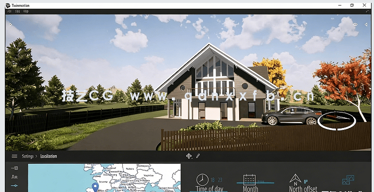 Twinmotion与3dsmax逼真建筑可视化工作流程视频教程(图6) Twinmotion与3dsmax逼真建筑可视化工作流程视频教程(图6)