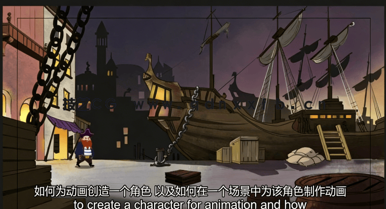 【中文字幕】Animate完整2D角色动画制作工作流程视频教程(图3) 【中文字幕】Animate完整2D角色动画制作工作流程视频教程(图3)