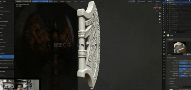 Blender游戏斧头完整制作工作流程视频教程(图2) Blender游戏斧头完整制作工作流程视频教程(图2)
