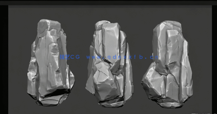 Blender雕刻岩石模型全过程视频教程(图2) Blender雕刻岩石模型全过程视频教程(图2)