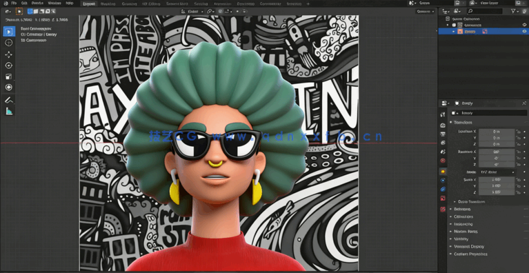 Blender建模和制作3D插图动画视频教程 (图2) Blender建模和制作3D插图动画视频教程 (图2)