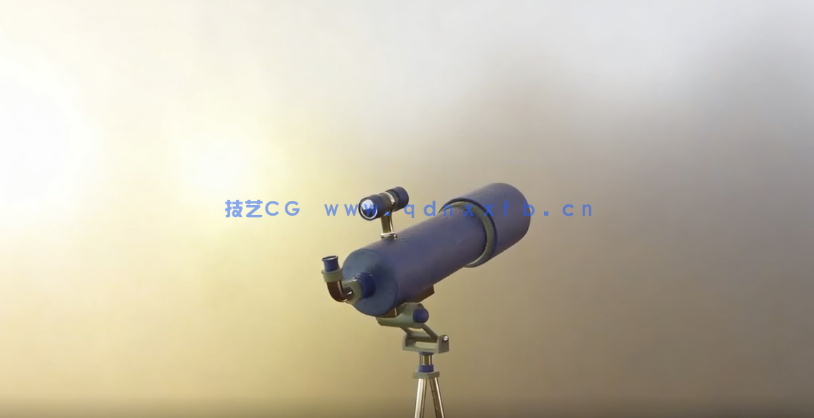 Blender初学者创建高质量3D天文望远镜模型视频教程 (图2) Blender初学者创建高质量3D天文望远镜模型视频教程 (图2)