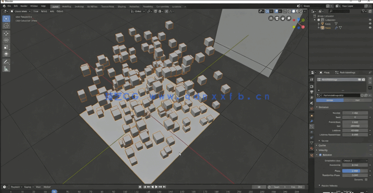 Blender大师级真实场景气泡粒子系统视频教程 (图5) Blender大师级真实场景气泡粒子系统视频教程 (图5)
