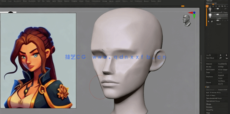 ZBrush+Maya+Substance Painter游戏角色制作全流程视频教程(图2) ZBrush+Maya+Substance Painter游戏角色制作全流程视频教程(图2)