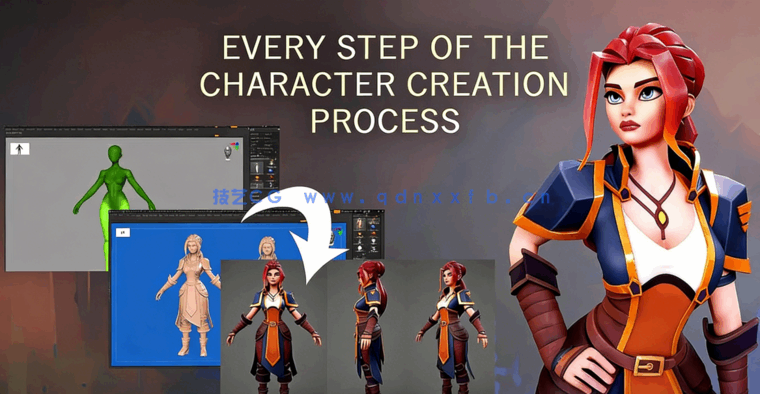 ZBrush+Maya+Substance Painter游戏角色制作全流程视频教程(图3) ZBrush+Maya+Substance Painter游戏角色制作全流程视频教程(图3)