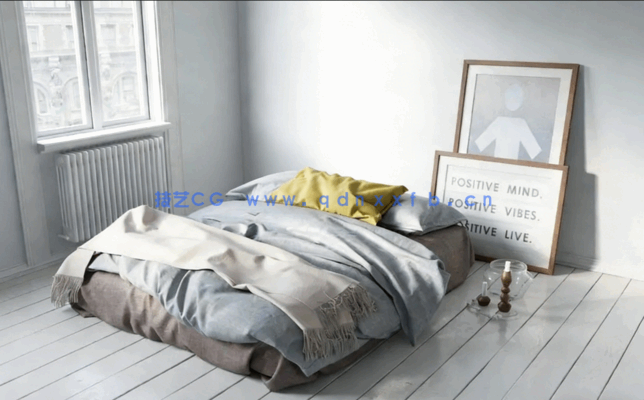 高精度床具3D模型Evermotion Archmodels Vol.164 免费下载(图2)