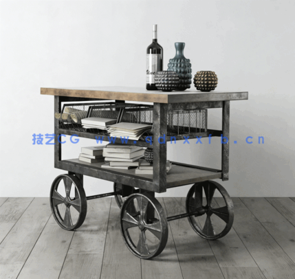 收纳柜子铁制架子盒子 Evermotion Archmodels Vol.205(图5)