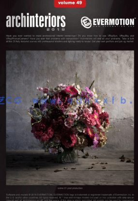 桌子椅子沙发厨房常见室内物品3D模型 Evermotion Archinterior Vol.49(图1)