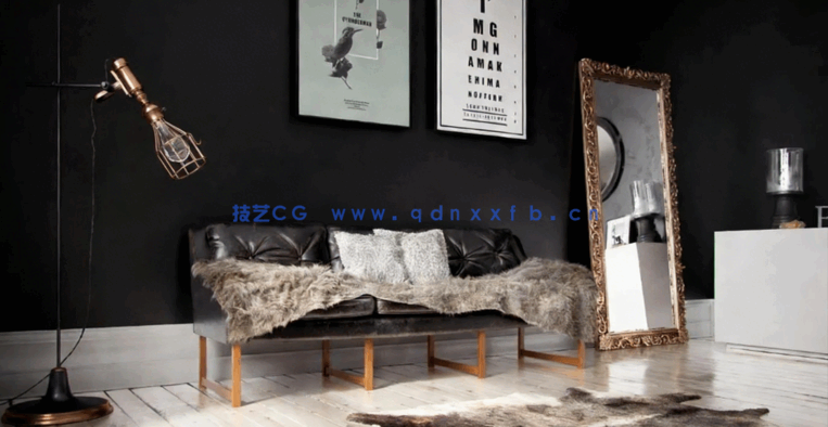 客厅茶几地毯3D模型 Evermotion – Archmodels Vol.202 (3DS MAX格式)(图2)