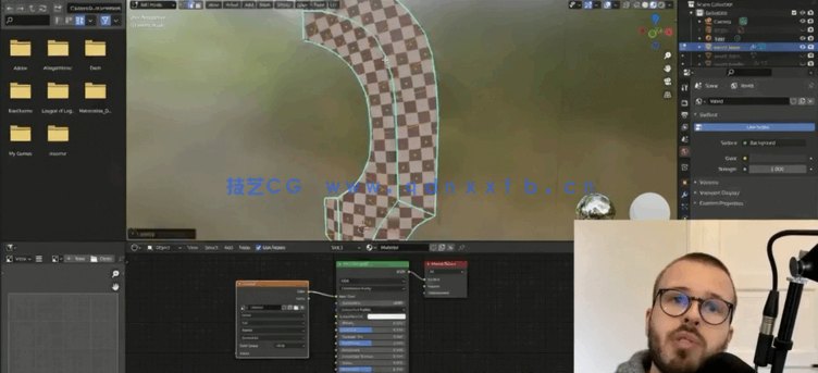 Blender游戏大刀模型设计制作视频教程 (图5) Blender游戏大刀模型设计制作视频教程 (图5)