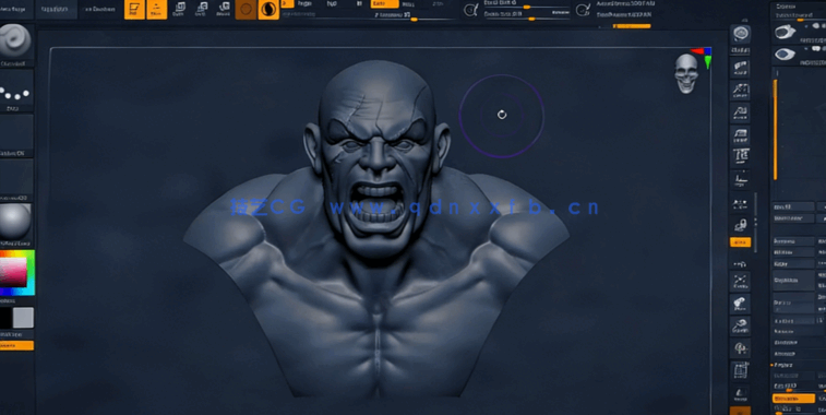 ZBrush初学者基础核心技能训练视频教程 (图3) ZBrush初学者基础核心技能训练视频教程 (图3)