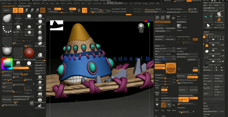 Zbrush 3个迷你角色雕刻艺术训练视频教程(图4) Zbrush 3个迷你角色雕刻艺术训练视频教程(图4)