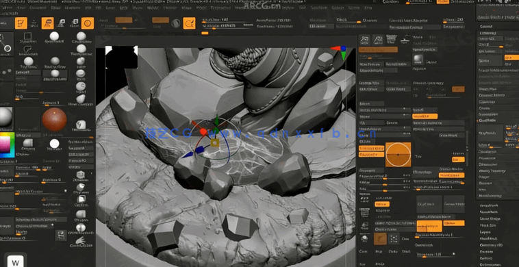Zbrush 3个迷你角色雕刻艺术训练视频教程(图5) Zbrush 3个迷你角色雕刻艺术训练视频教程(图5)