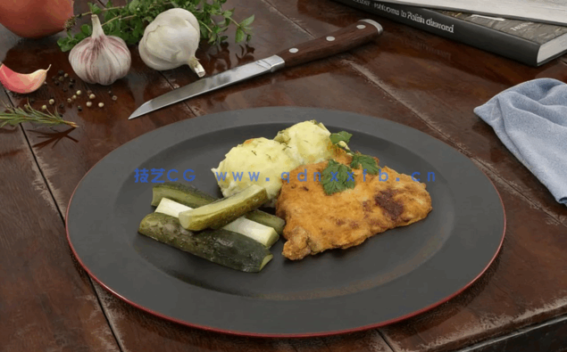 面包蔬菜食物3D模型 Evermotion – Archmodels Vol.170(图3)