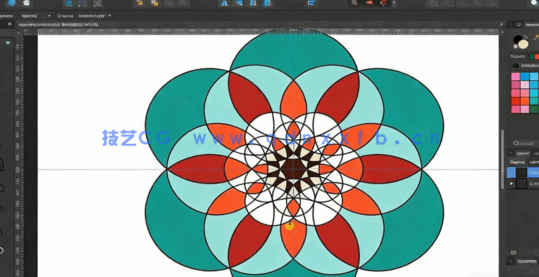 Affinity Designer初学者创建曼陀罗对称平面矢量图形视频教程(图1) Affinity Designer初学者创建曼陀罗对称平面矢量图形视频教程(图1)