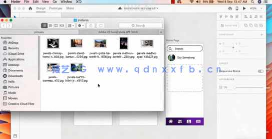Adobe XD创建完整社交媒体应用程序UI/UX高级基础知识视频教程(图5) Adobe XD创建完整社交媒体应用程序UI/UX高级基础知识视频教程(图5)