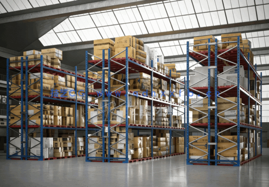 仓库货架油桶集装箱铲车3D模型 Archmodels Vol.200 (3DS MAX格式)(图4)