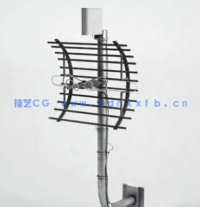 天线电线杆加油站工业设备3D模型 Archmodels Vol. 227(图3)