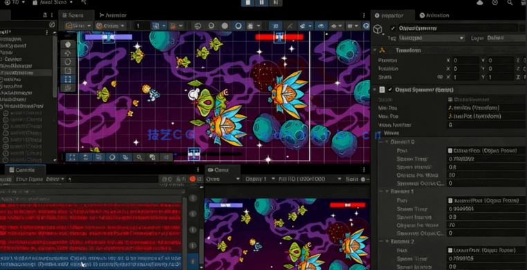 Unity 2D太空射击创意游戏开发完全训练视频教程(图5) Unity 2D太空射击创意游戏开发完全训练视频教程(图5)
