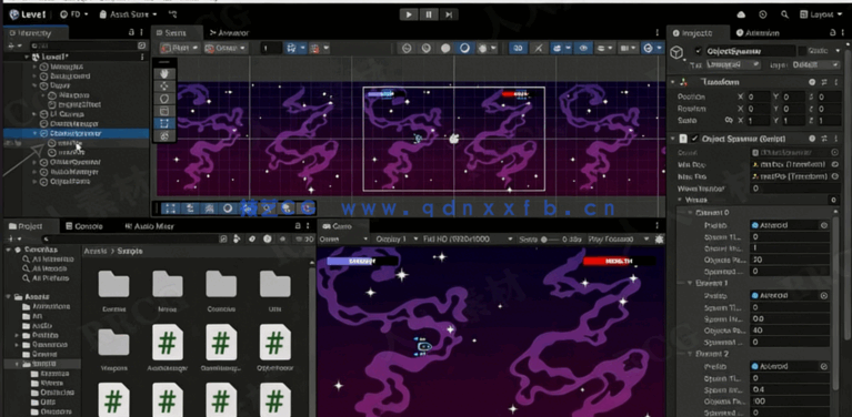 Unity 2D太空射击创意游戏开发完全训练视频教程(图3) Unity 2D太空射击创意游戏开发完全训练视频教程(图3)